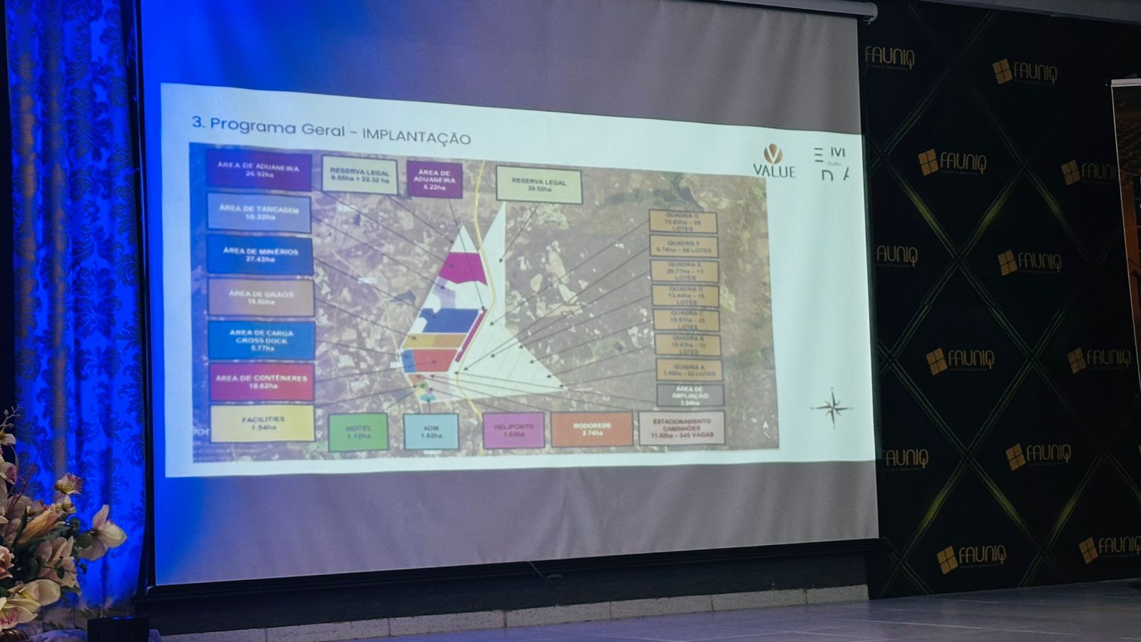 Programa Geral — Implantação: áreas aduaneira, tancagem, minérios, grãos, cross-dock e contêineres